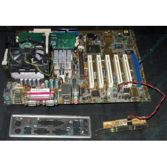 Материнская плата Asus P4PE (FireWire) с процессором Intel Pentium-4 2.4GHz s.478 и памятью 768Mb DDR1 Б/У (Троицк)